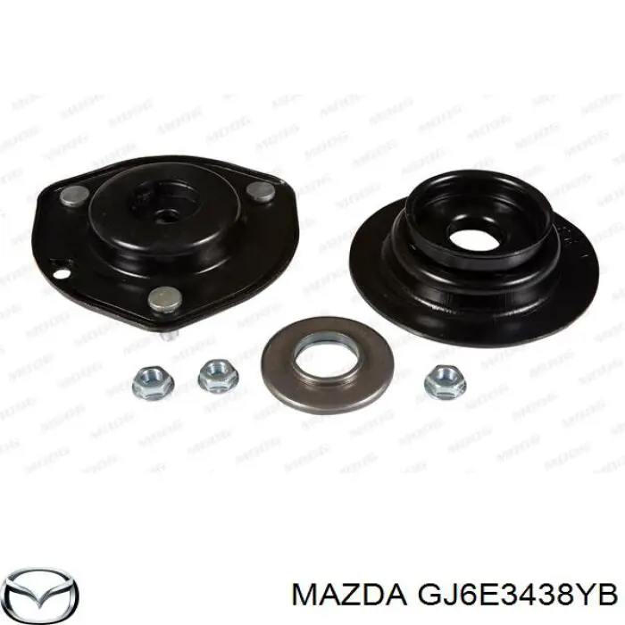 GJ6E3438YB Mazda soporte amortiguador delantero