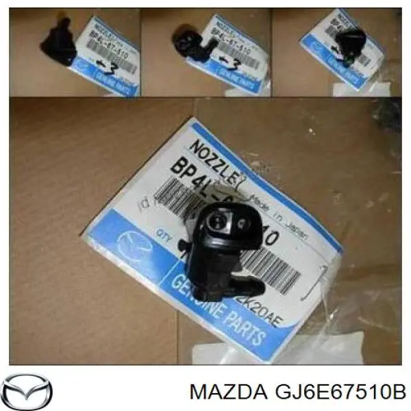 Comprar GJ6E67510B Mazda Boquilla del lavaparabrisas izquierda