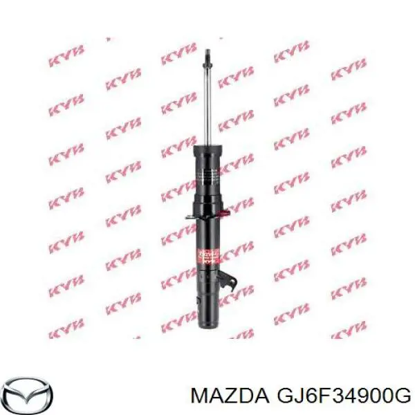 GJ6F34900G Mazda amortiguador delantero izquierdo