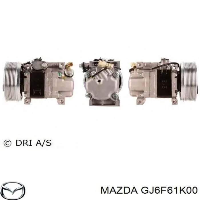 GJ6F61K00 Mazda compresor de aire acondicionado