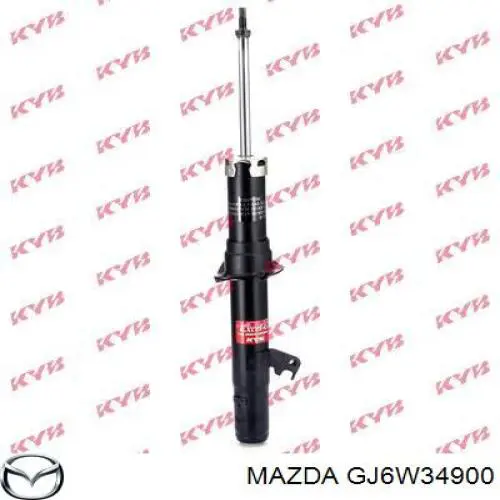 GJ6W34900 Mazda amortiguador delantero izquierdo