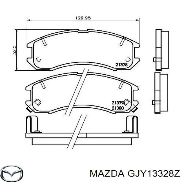 GJY13328Z Mazda pastillas de freno delanteras