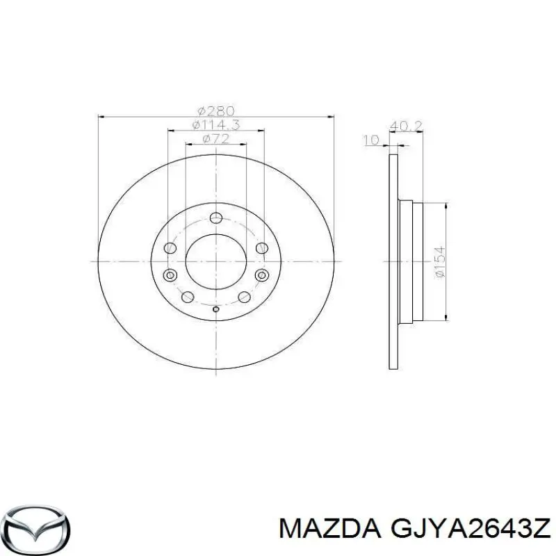 Pastillas traseras de freno Mazda GJYA2643Z precio, desde 21,31 EUR
