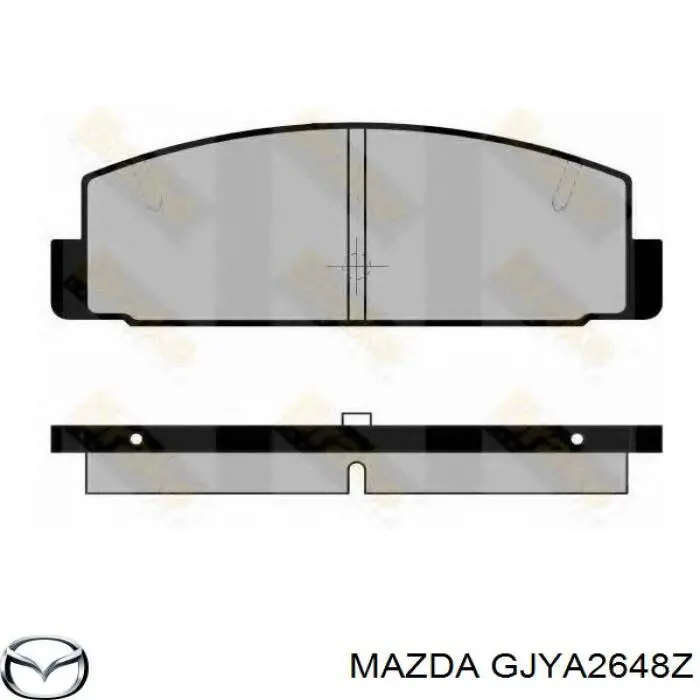 GJYA2648Z Mazda pastillas de freno traseras