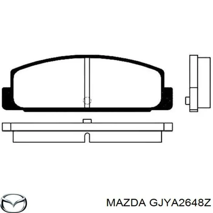 Pastillas traseras de freno Mazda GJYA2648Z precio, desde 20,22 EUR