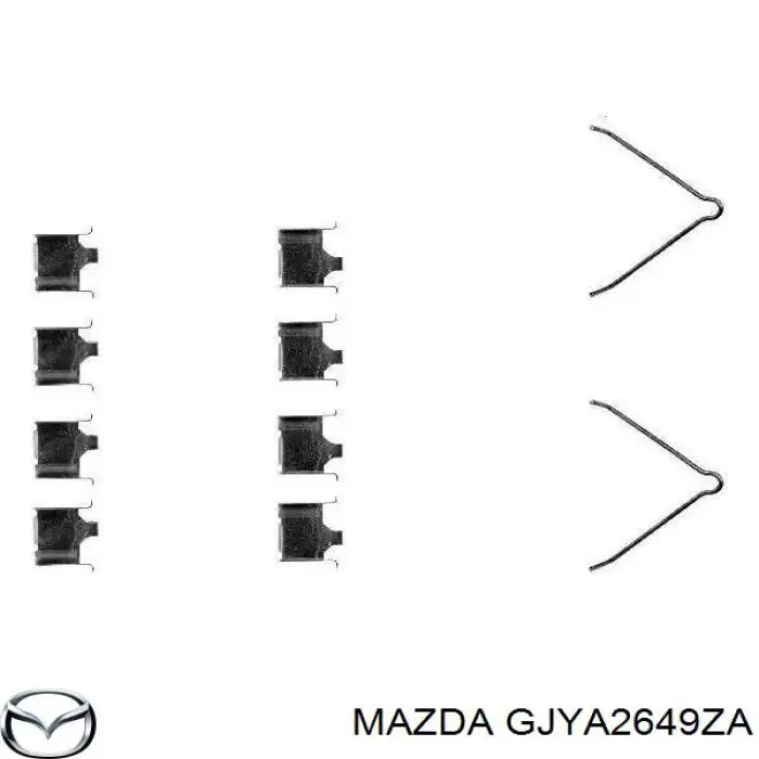 Chapa antirruido de sujeción de pastilla de freno trasera Mazda GJYA2649ZA precio, desde 7,38 EUR