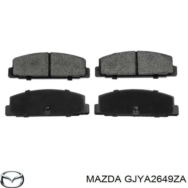 Comprar GJYA2649ZA Mazda Chapa antirruido de sujeción de pastilla de freno trasera