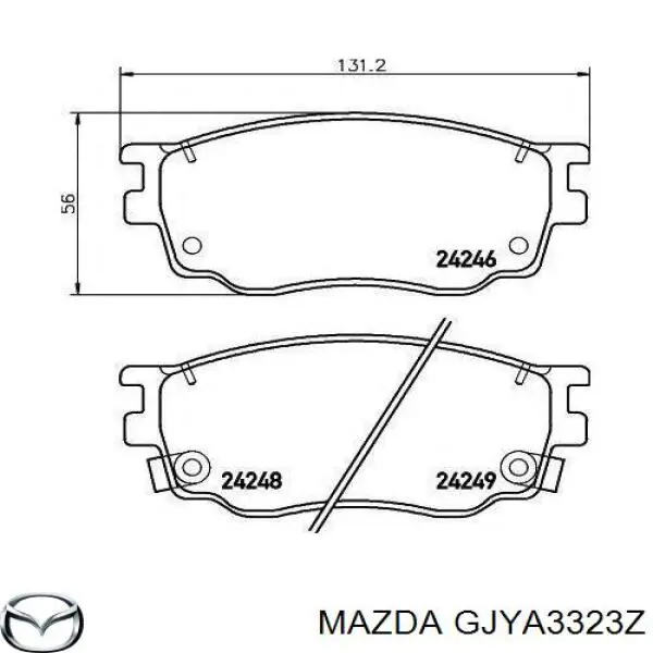 GJYA3323Z Mazda pastillas de freno delanteras