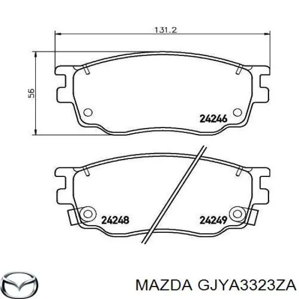 GJYA3323ZA Mazda pastillas de freno delanteras