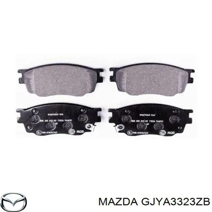 GJYA3323ZB Mazda pastillas de freno delanteras