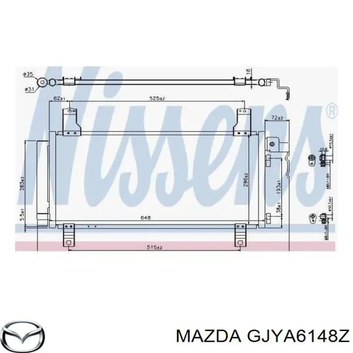 Comprar GJYA6148Z Mazda Condensador de aire acondicionado