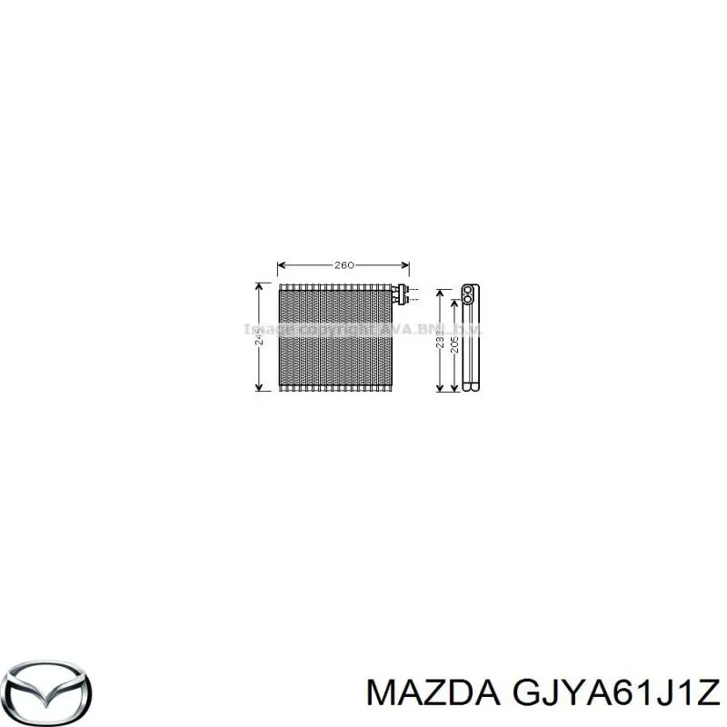 Comprar GJYA61J1Z Mazda Evaporador de aire acondicionado