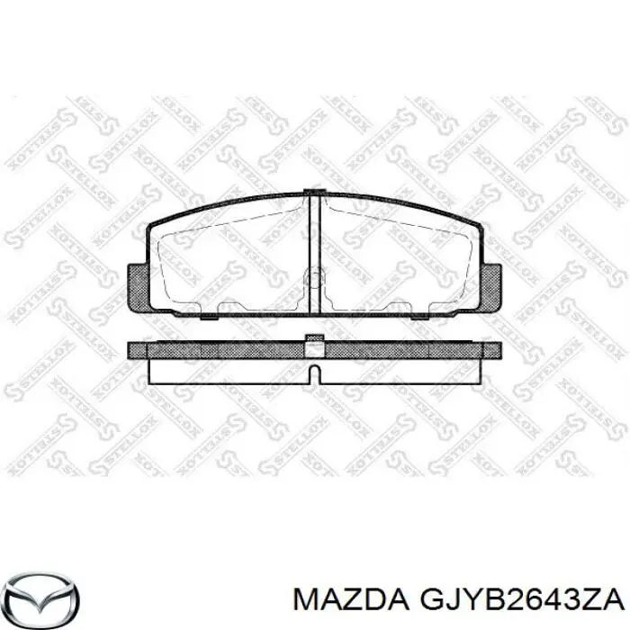 Comprar GJYB2643ZA Mazda Pastillas de freno traseras