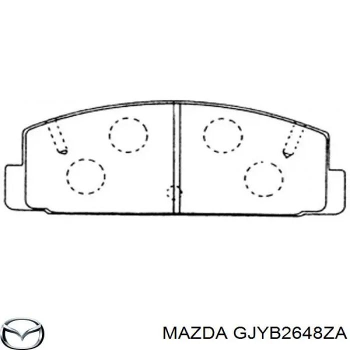 Pastillas traseras de freno Mazda GJYB2648ZA precio, desde 21,31 EUR