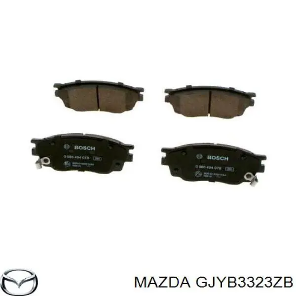 GJYB3323ZB Mazda pastillas de freno delanteras