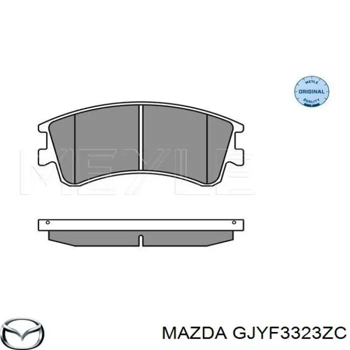 GJYF3323ZC Mazda pastillas de freno delanteras