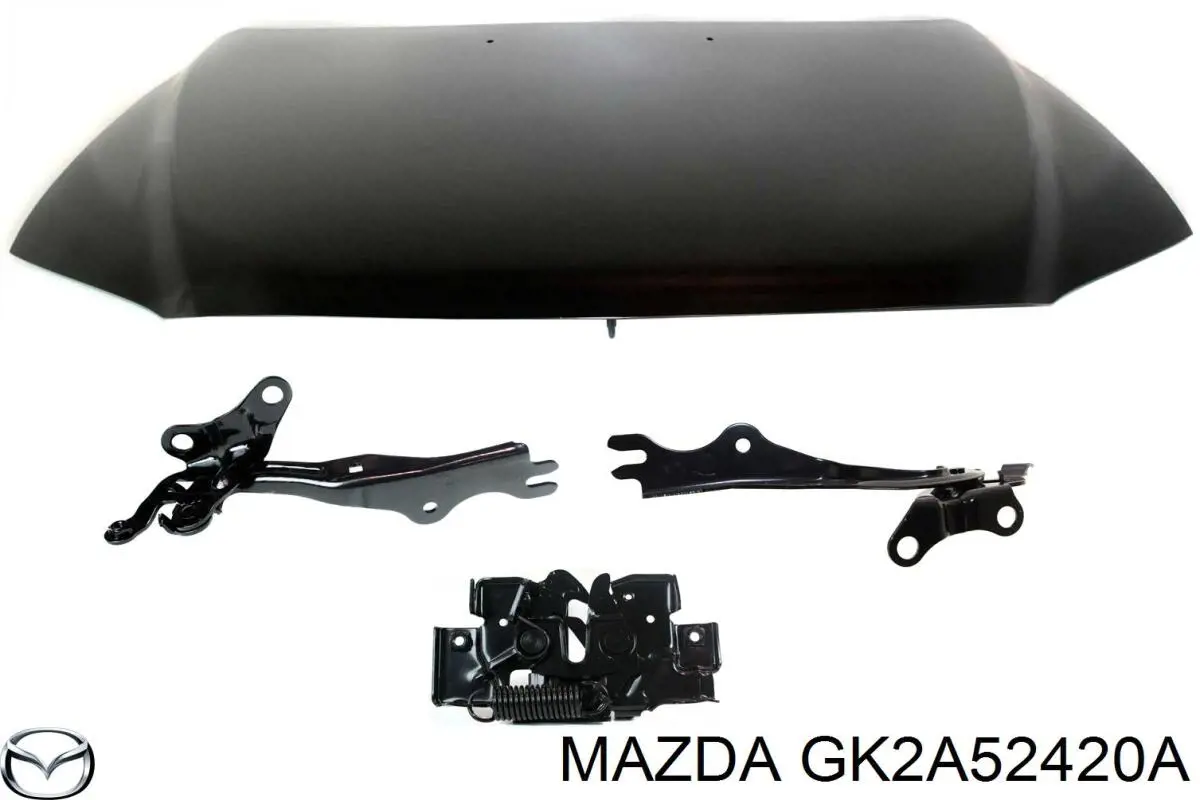 Bisagra, capó del motor izquierda para Mazda 6 (GG)