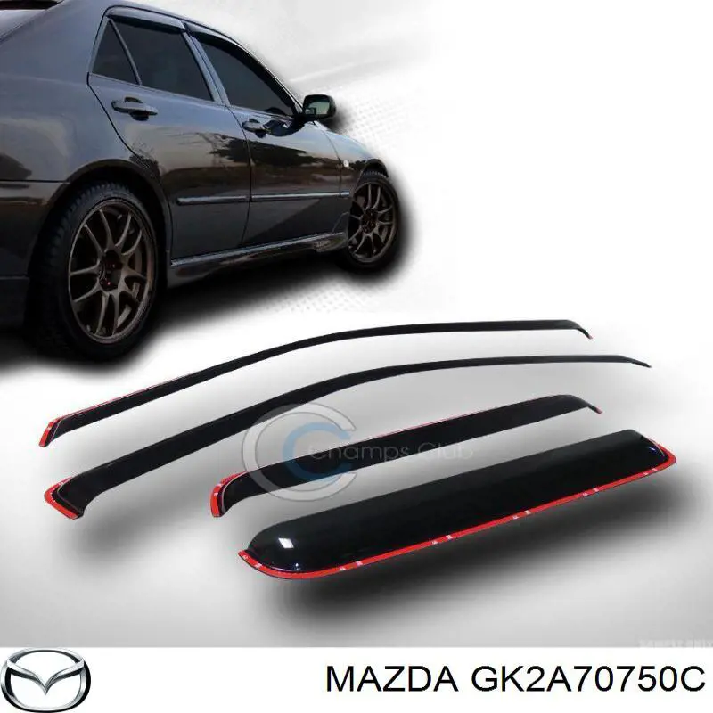 GK2A70750C Mazda panel trasero de maletero
