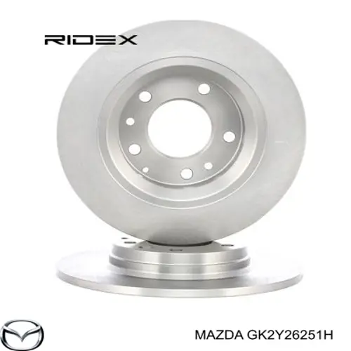 Comprar GK2Y26251H Mazda Disco de freno trasero