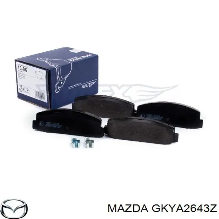 GKYA2643Z Mazda pastillas de freno traseras