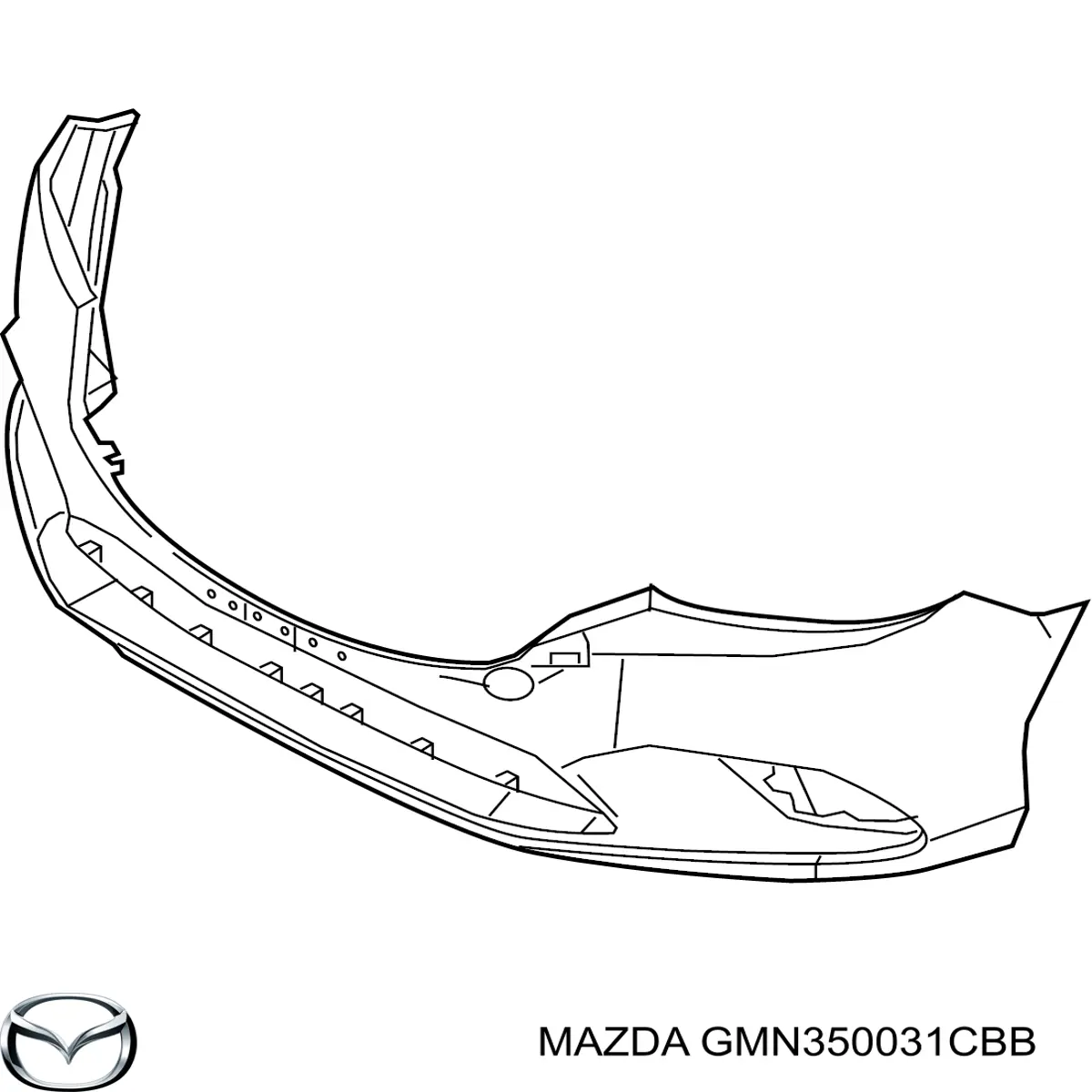 GMN350031CBB Mazda Paragolpes delantero