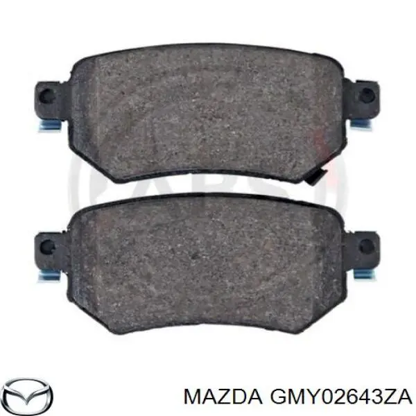 GMY02643ZA Mazda Pastillas freno traseras