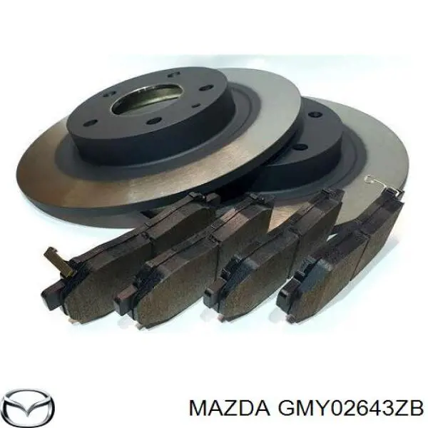 GMY02643ZB Mazda pastillas de freno traseras