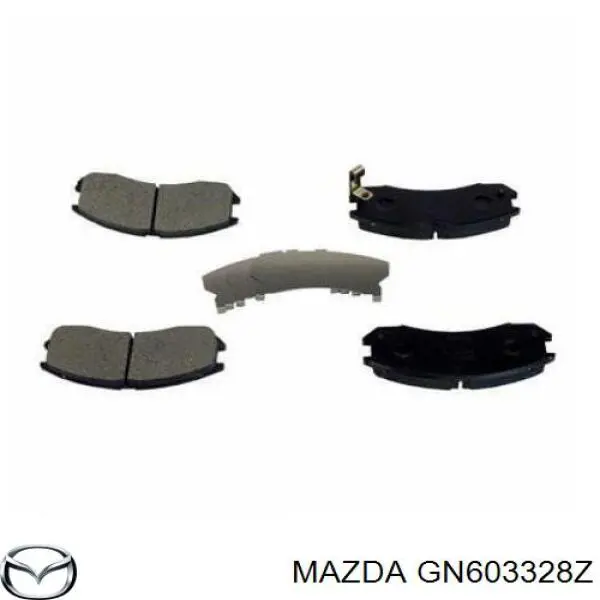 GN603328Z Mazda pastillas de freno delanteras