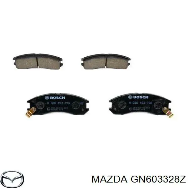 Pastillas de freno delanteras Mazda 626 3 GD