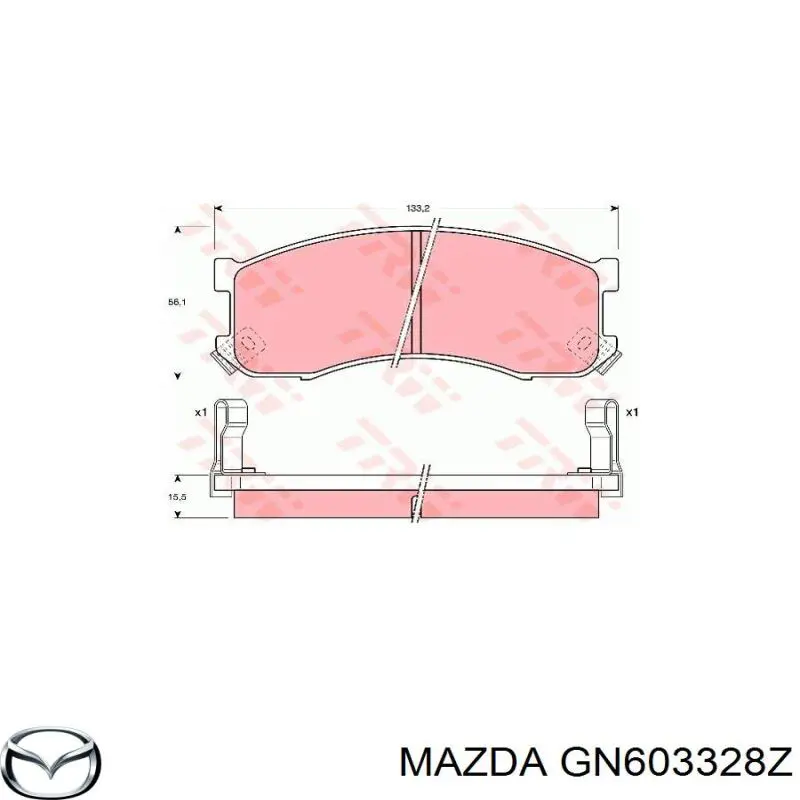 Pastillas de freno delanteras Mazda 626 3 GD