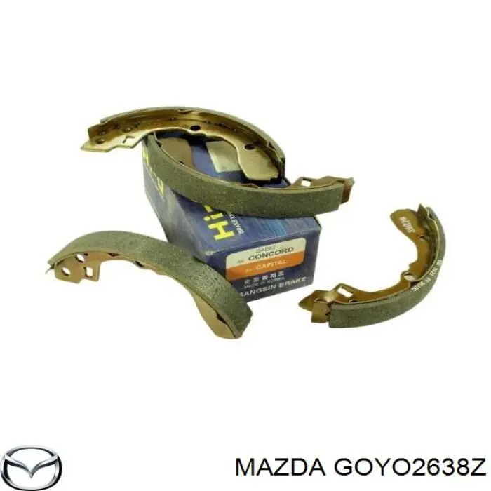 GOYO2638Z Mazda zapatas de frenos de tambor traseras