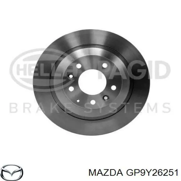 GP9Y26251 Mazda disco de freno trasero