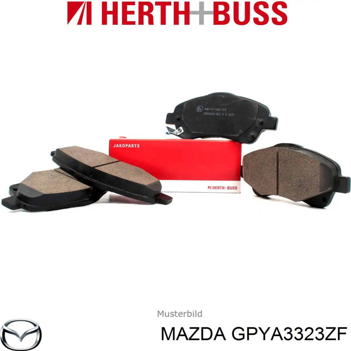 GPYA3323ZF Mazda pastillas de freno delanteras