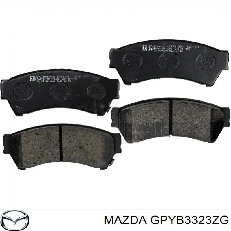 GPYB3323ZG Mazda pastillas de freno delanteras