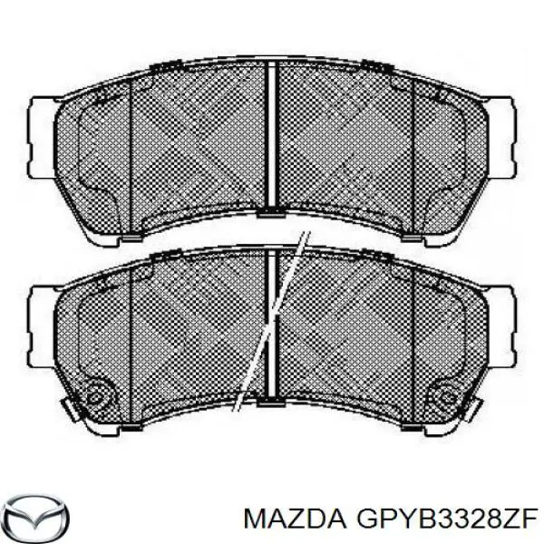 GPYB3328ZF Mazda pastillas de freno delanteras