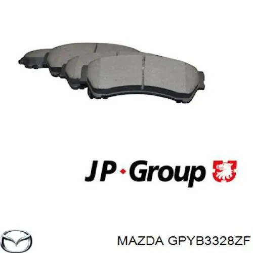 Pastillas freno delanteras Mazda GPYB3328ZF precio, desde 33,79 EUR