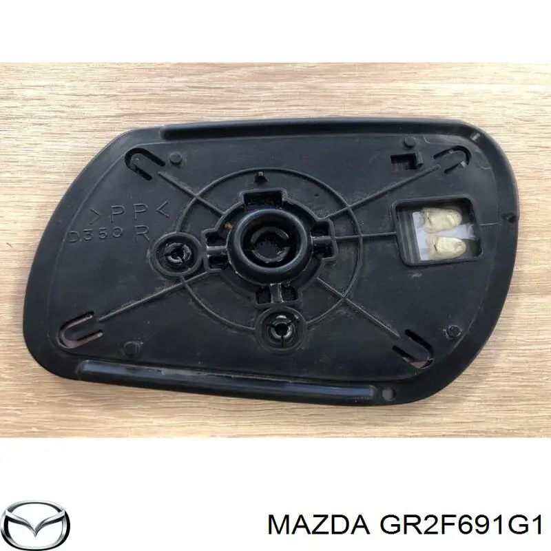 GR2F691G1 Mazda cristal de espejo retrovisor exterior derecho