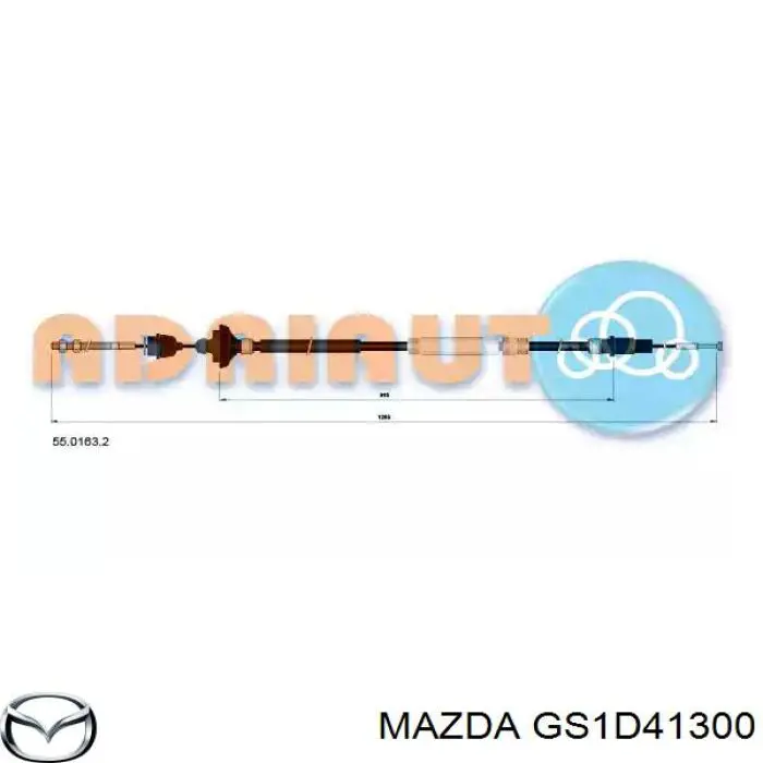 GS1D41300 Mazda pedal embrague
