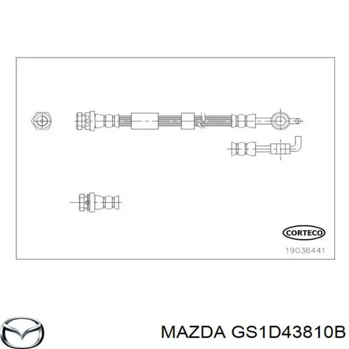Tubo liquido de freno trasero para Mazda 6 (GH)