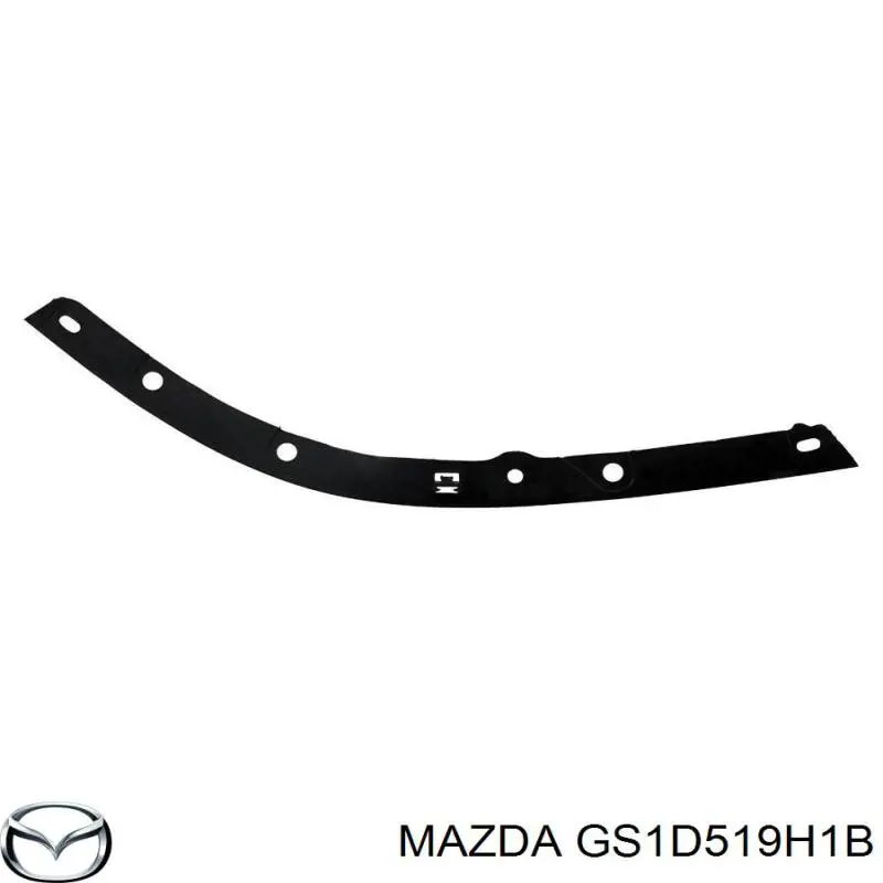 GS1D519H1B Mazda alerón parachoques delantero derecho