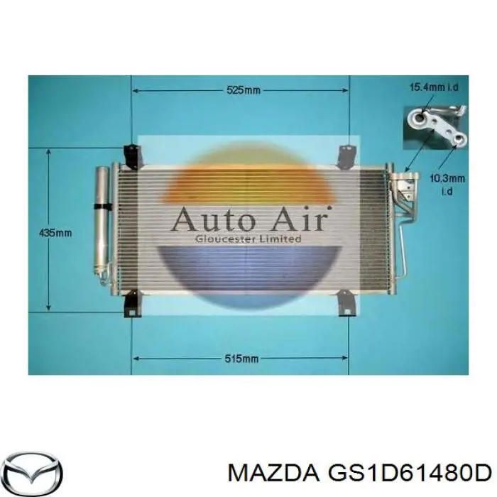 Aire acondicionado capacitor Mazda GS1D61480D precio, desde 91,57 EUR