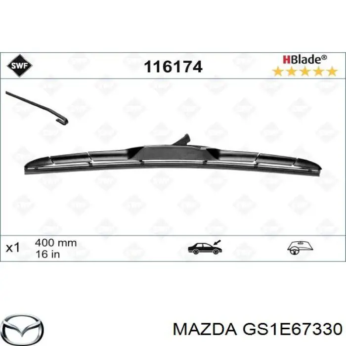 Comprar GS1E67330 Mazda Escobilla del limpiaparabrisas del lado del pasajero