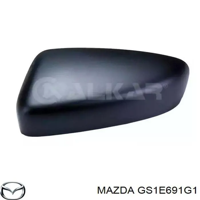 GS1E691G1A Mazda cristal de espejo retrovisor exterior derecho