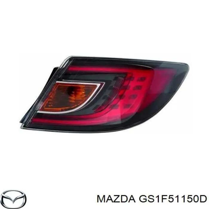 GS1F51150E Mazda piloto posterior exterior derecho