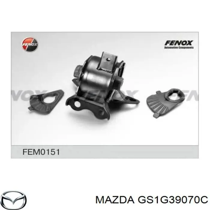 GS1G39070C Mazda Cojín del motor