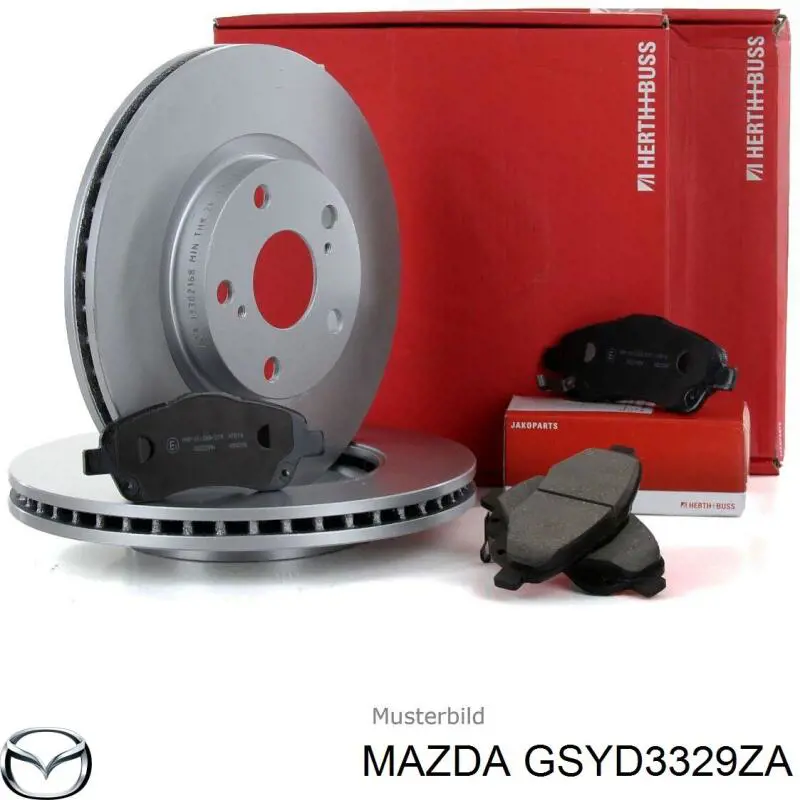 GSYD3329ZA Mazda pastillas de freno delanteras