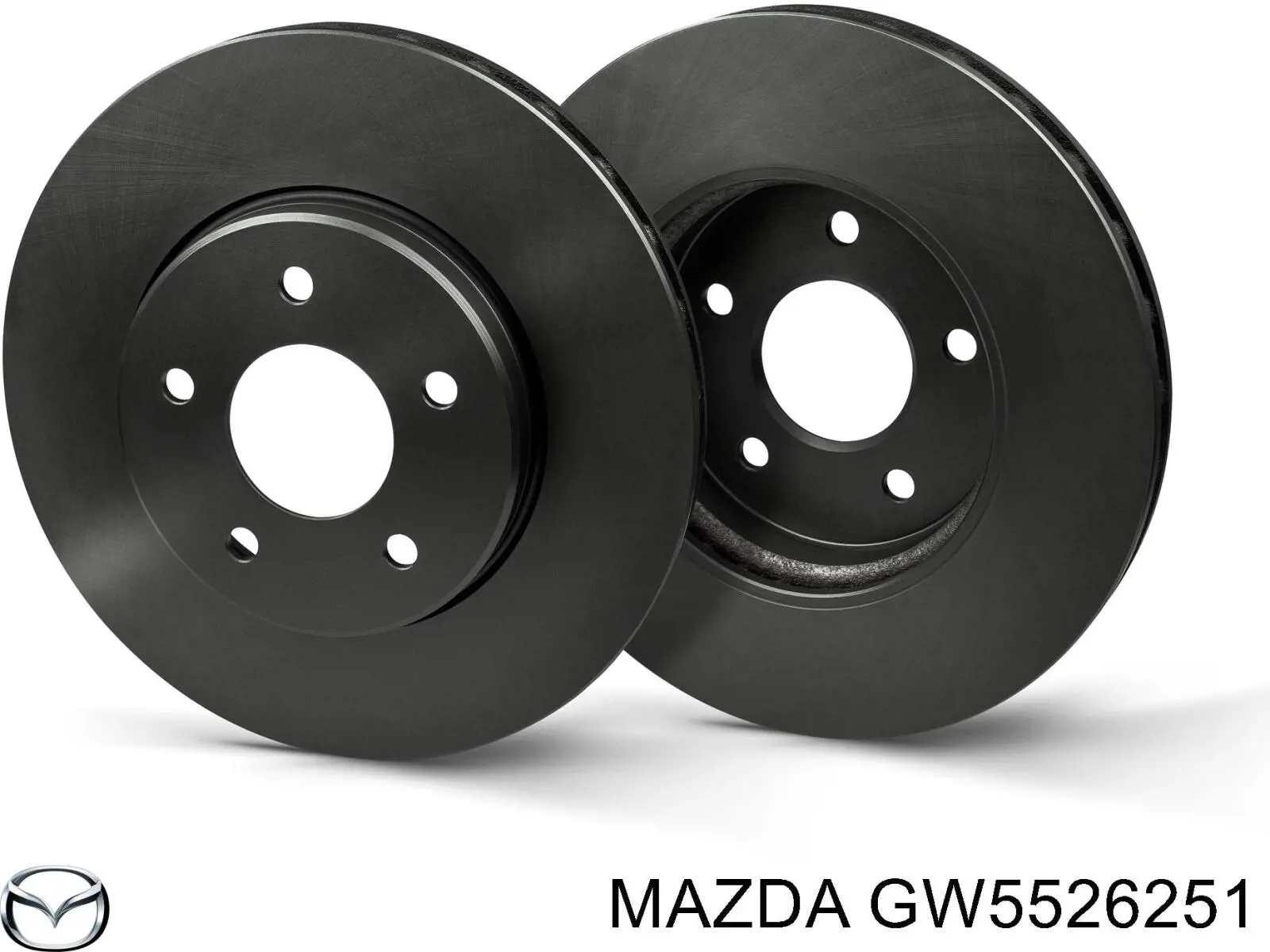 GW5526251 Mazda disco de freno trasero