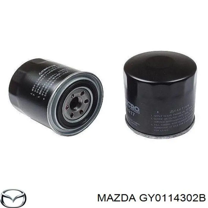 Filtro de aceite GY0114302B Mazda