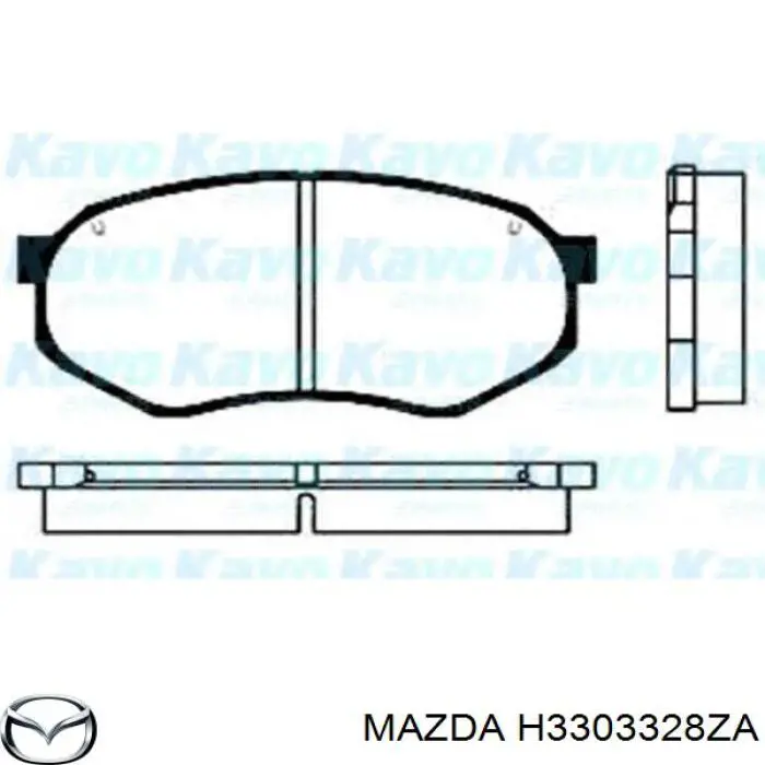 H3303328ZA Mazda pastillas de freno delanteras