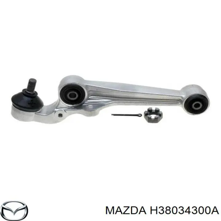H38034300A Mazda barra oscilante, suspensión de ruedas delantera, inferior derecha